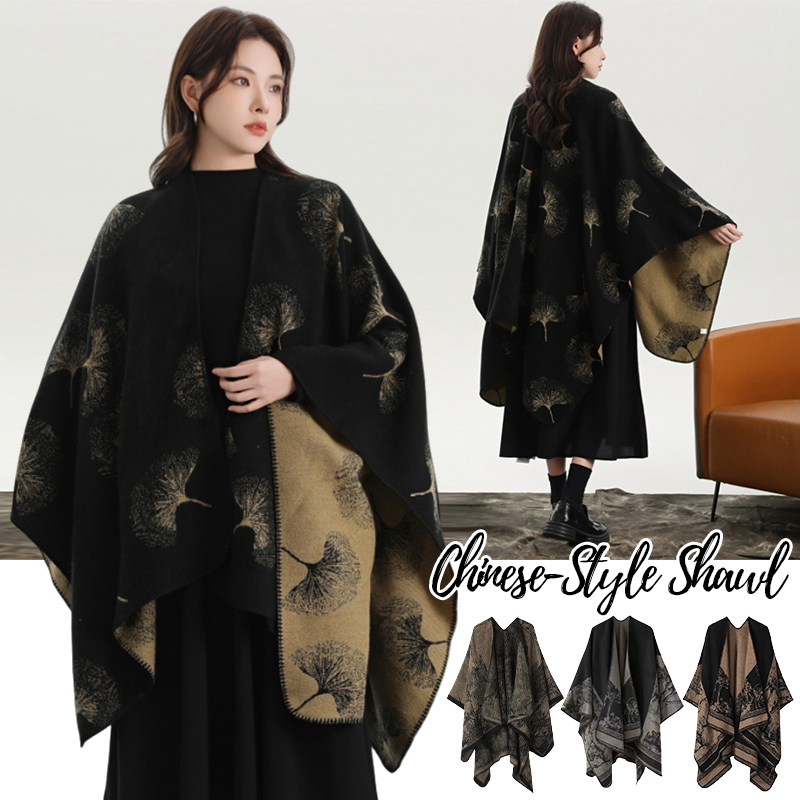 Winter Clothing Gift Ideas - Xale de malha estampado para mulheres