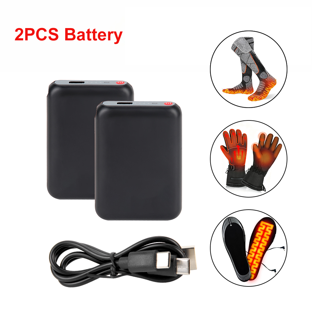 Heated Gloves Electric - Bateria de 5V 6000mAh para Meias
