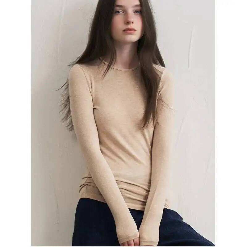 Winter Clothing For Women - Camiseta Feminina de Manga Longa em