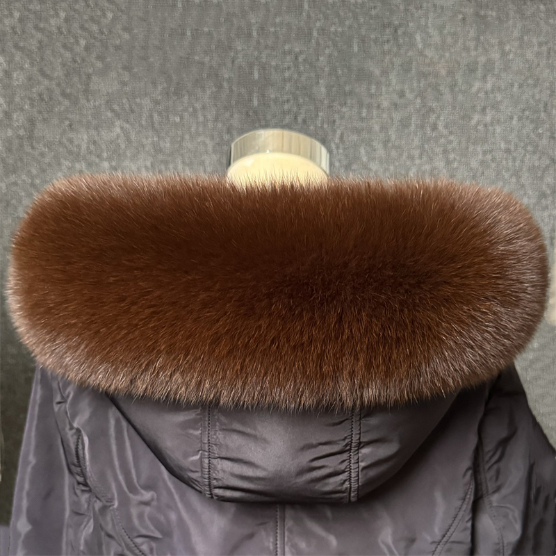 Real Fox Fur Collar Women Univ - Winter Clothing Pk avaliação e preço