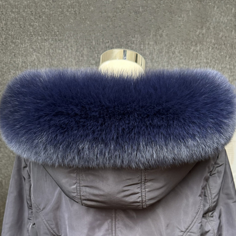 Real Fox Fur Collar Women Univ - Winter Clothing Pk avaliação e preço