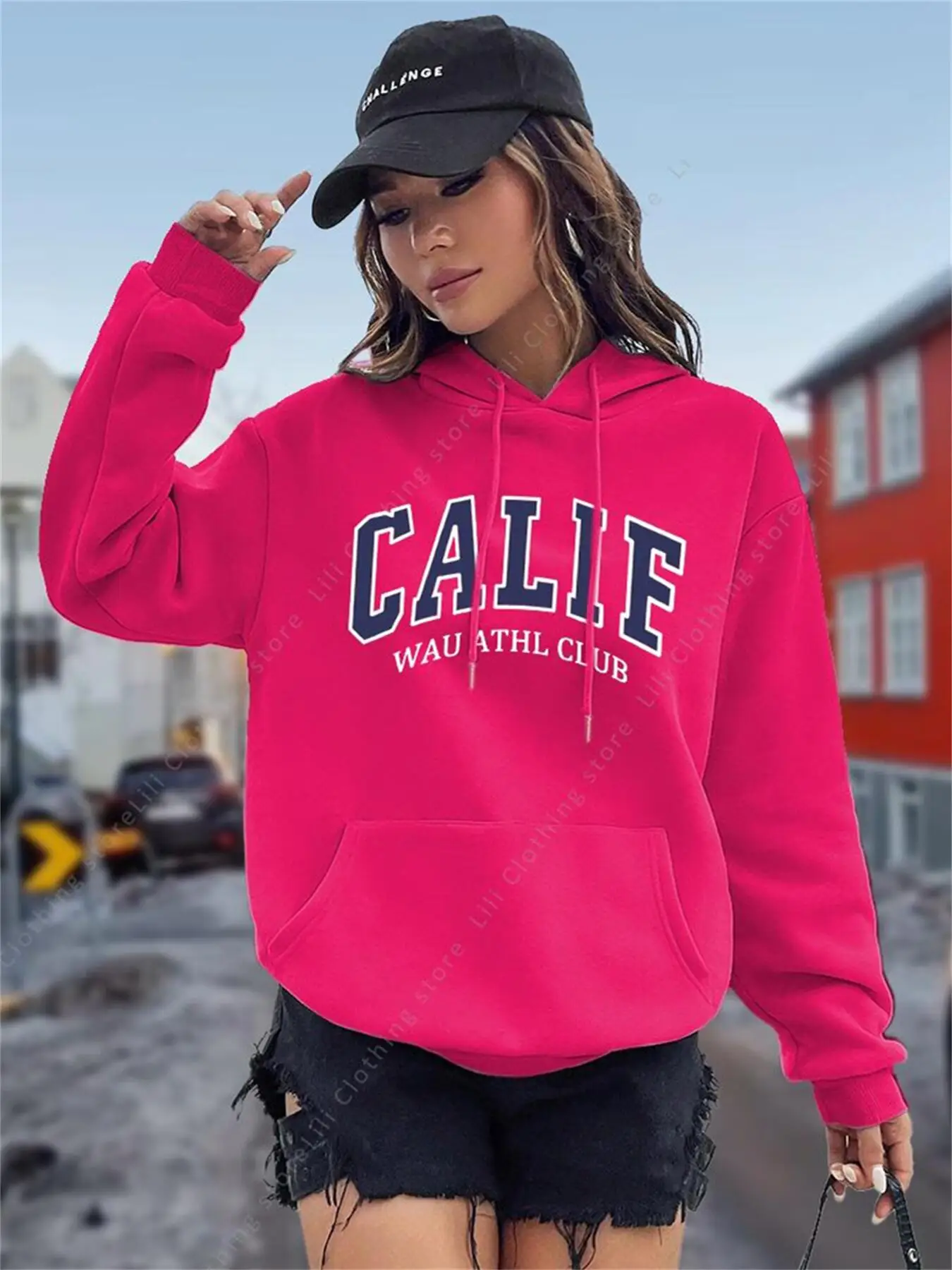 Hoodies Femininos Y2K Kozy Fle - Winter Clothing Drawing avaliação e preço