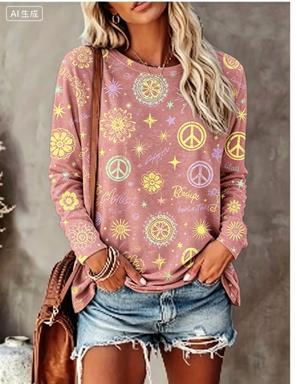 Camiseta Feminina de Manga Lon - Winter Clothing For Women avaliação e preço