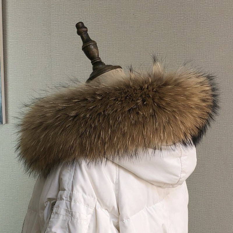 Gola de pele real para casaco  - Winter Clothing Pk avaliação e preço