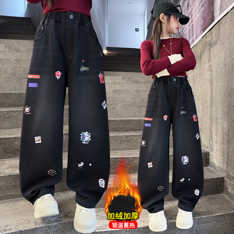 Outono meninas jeans dos desen - Winter Clothing Drawing avaliação e preço